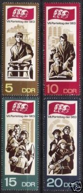 DDR Nr.1268/71 * * 7. Parteitag der SED (II) 1967, postfrisch