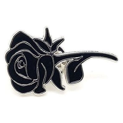 Pin Trauernadel Nadel schwarze Rose