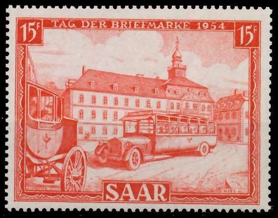 Saarland 1954 Nr 349 postfrisch X7841BE