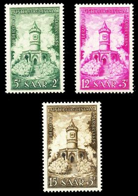 Saarland 1956 Nr 373-375 postfrisch S1B5EB2