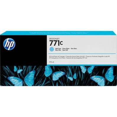 HP Tintenpatrone B6Y12A 771C 775ml fotocyan