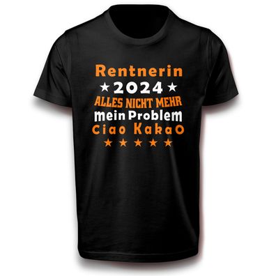 Ruhestand Rentnerin Rentner Rente 2024 Arbeit Fun Lustig Spruch Sprüche T-Shirt