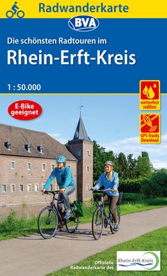 Radwanderkarte BVA Die schoensten Radtouren im Rhein-Erft-Kreis 1:5
