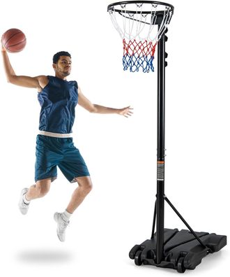 Basketballkorb Outdoor, tragbarer Basketballständer 260-305cm höhenverstelbar