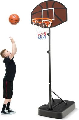 Basketballkorb Outdoor, Basketballständer 172-200cm höhenverstellbar, Korbanlage