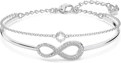 Infinity Twist Schmuckkollektion, Armbänder und Halsketten, Rhodium- und Rosgold-Fini