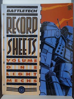 Battletech - Record Sheets Volume one - light Mechs (FASA 1647) 101003001