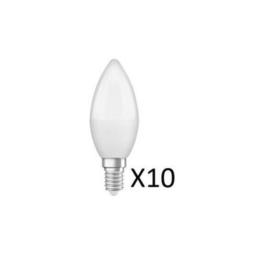 10 Stück Osram LED Kerzenlampen 5,5W(40W) 827 470lm E14 Matt