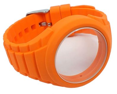 Calypso | Uhrenarmband inkl. Gehäuse Silikon orange weich | K5742/7