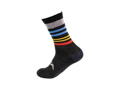 SILCA Socken "Gravel Wool Sock" 70 % Mer Gr. S 35/38, mondrian stripes