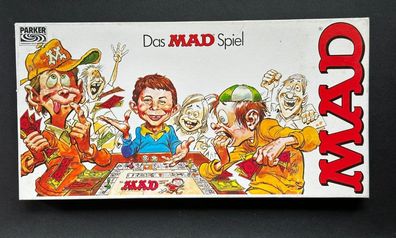 Das Mad Spiel Parker Gesellschaftsspiel Brettspiel vollständig Vintage komplett