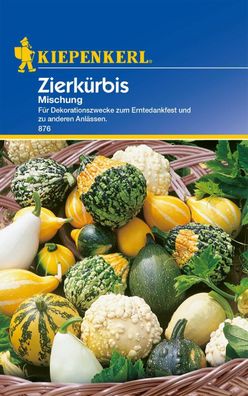 Zierkürbis Mischung, für Dekorationszwecke, haltbare Deko zum Erntedankfest,