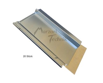 20x Marzari Photovoltaik Metalldachplatte Typ Ton 251 verzinkt