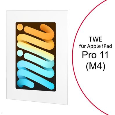 TabLines TWE116W Tablet Wandeinbau fér Apple iPad Pro 11.0 (M4), weiß