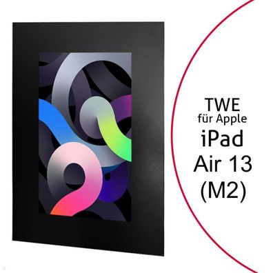 TabLines TWE115B Tablet Wandeinbau fér Apple iPad Air 13.0 (M2), schwarz