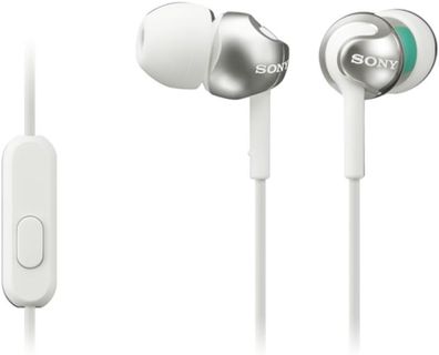 SONY In-Ear Kopfhörer MDR-EX110AP Headset Stereo kabelgebunden MP3 Radio weiß