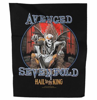 Avenged Sevenfold Hail to the King Rückenaufnäher -Backpatch Neu & Official!