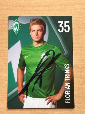 Florian Trinks SV Werder Bremen Autogrammkarte original signiert #S8894