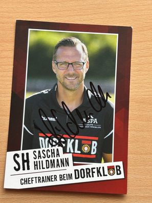Sascha Hildmann SG Sonnenhof Großaspach Autogrammkarte original signiert #S8862