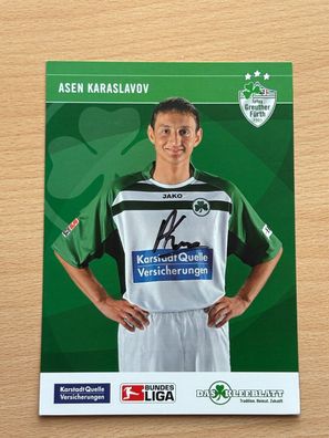 Asen Karaslavov SpVgg Greuther Fürth Autogrammkarte original signiert #S8808