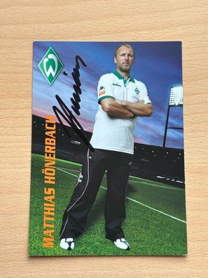Matthias Hönerbach SV Werder Bremen Autogrammkarte original signiert #S8804