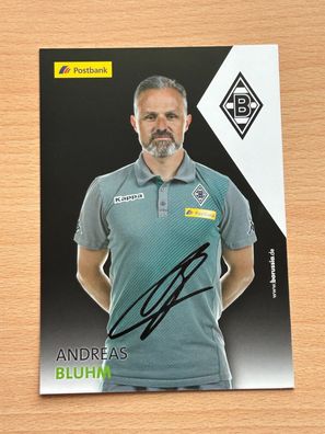 Andreas Bluhm Borussia Mönchengladbach Autogrammkarte original signiert #S8834