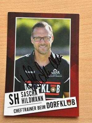 Sascha Hildmann SG Sonnenhof Großaspach Autogrammkarte original signiert #S8860