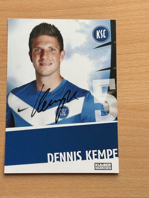 Dennis Kempe KSC Karlsruher SC Autogrammkarte original signiert #S8891