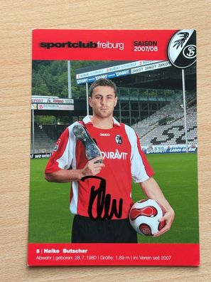 Heiko Butscher SC Freiburg Autogrammkarte original signiert #S8810