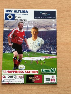 Erwin Piechowiak HSV Hamburger SV Altliga Autogrammkarte orig. signiert #S8849