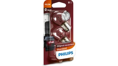 Kugellampe 24 V, 21/5 W BAY15d, P21/5W Philips, SB-verpackt, 2 Stück