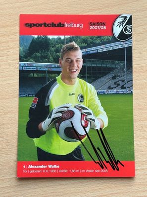 Alexander Walke SC Freiburg Autogrammkarte original signiert #S8809