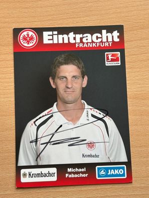Michael Fabacher Eintracht Frankfurt Autogrammkarte original signiert #S8877