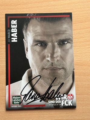 Marco Haber 1. FC Kaiserslautern Autogrammkarte original signiert #S8887