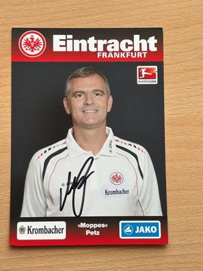 Moppes Petz Eintracht Frankfurt Autogrammkarte original signiert #S8874