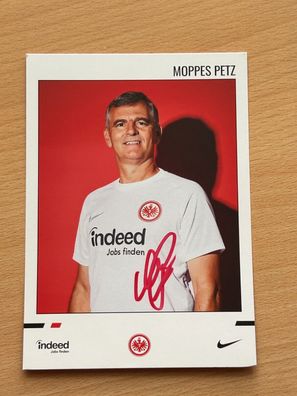 Moppes Petz Eintracht Frankfurt Autogrammkarte original signiert #S8867