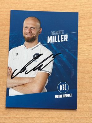 Markus Miller KSC Karlsruher SC Autogrammkarte original signiert #S8892