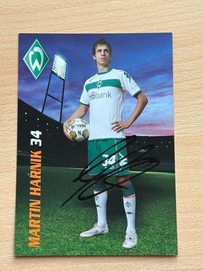 Marin Harnik SV Werder Bremen Autogrammkarte original signiert #S8802