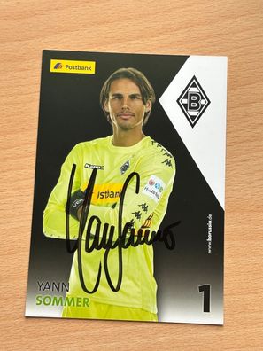 Yann Sommer Borussia Mönchengladbach Autogrammkarte original signiert #S8832
