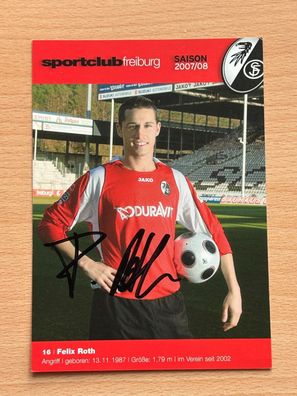 Felix Roth SC Freiburg Autogrammkarte original signiert #S8923