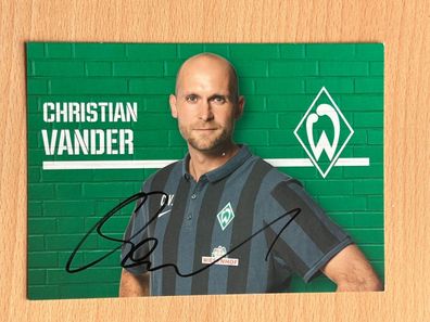Christian Vander SV Werder Bremen Autogrammkarte original signiert #S8934