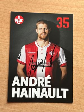 André Hainault 1. FC Kaiserslautern Autogrammkarte original signiert #S8912