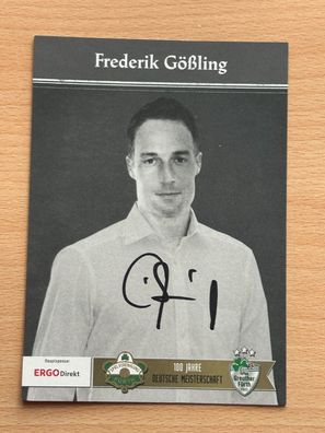 Frederik Gößling SpVgg Greuther Fürth Autogrammkarte original signiert #S8926