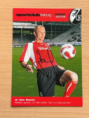 Ivica Banovic SC Freiburg Autogrammkarte original signiert #S8924