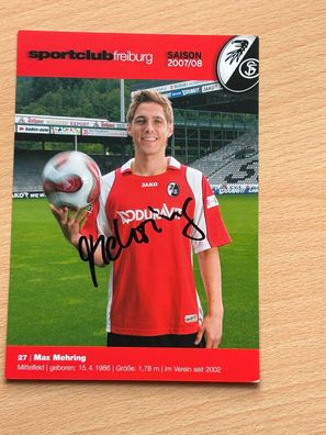 Max Mehring SC Freiburg Autogrammkarte original signiert #S8925