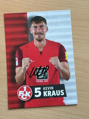 Kevin Kraus 1. FC Kaiserslautern Autogrammkarte original signiert #S8635
