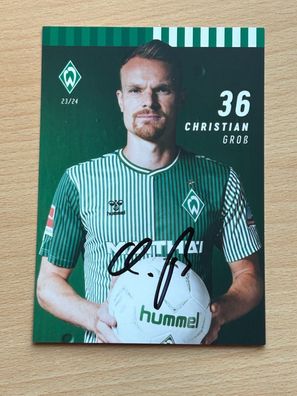 Christian Groß SV Werder Bremen Autogrammkarte original signiert #S8623
