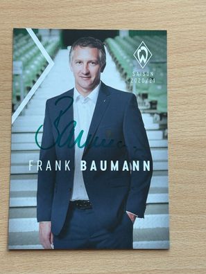 Frank Baumann SV Werder Bremen Autogrammkarte original signiert #S8631