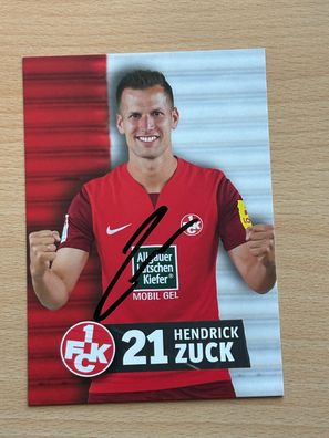 Hendrick Zuck 1. FC Kaiserslautern Autogrammkarte original signiert #S8649