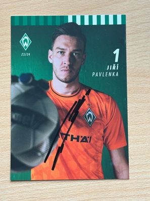 Jiri Pavlenka SV Werder Bremen Autogrammkarte original signiert #S8601